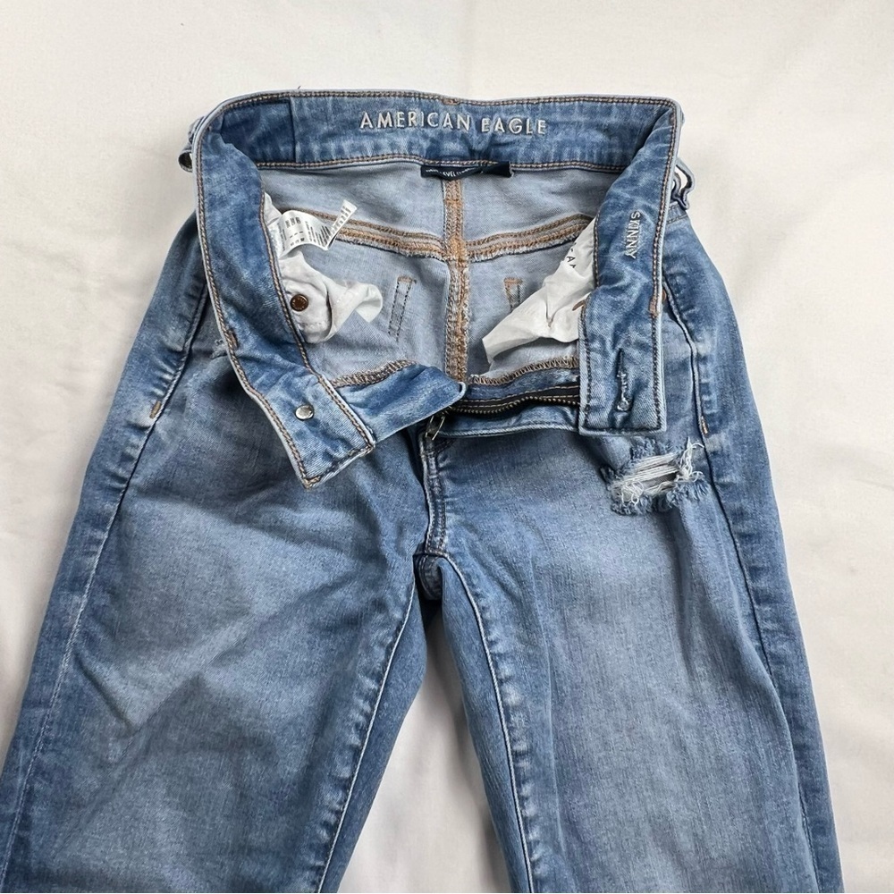 American Eagle Outfitters - Women’s Jeans - 0 Short - Blue - Skinny - Picture 7 of 13